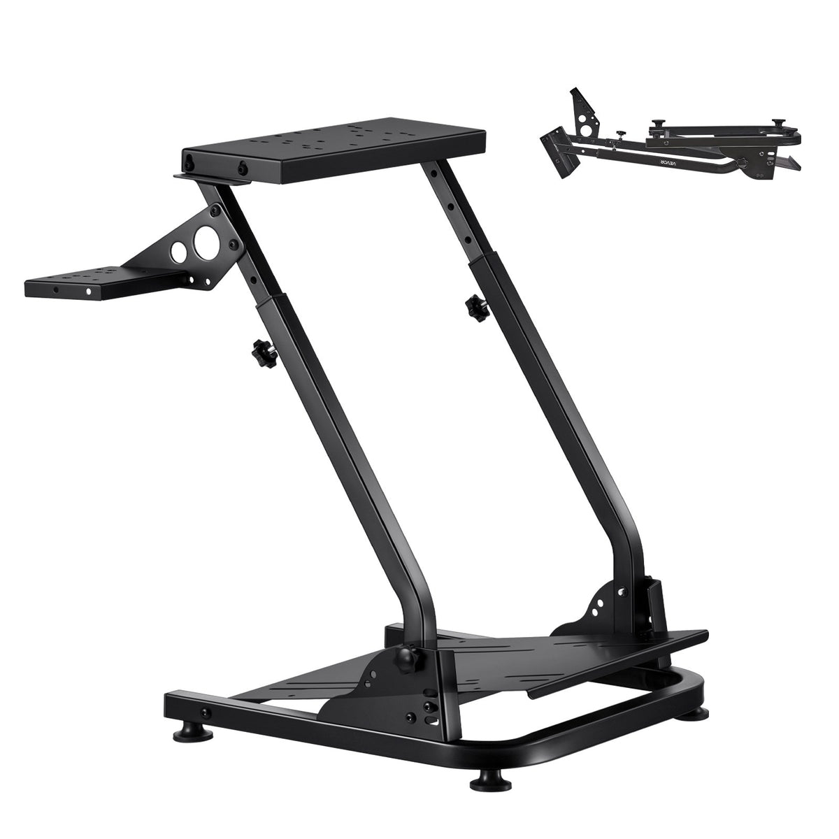 VEVOR Racing Wheel Stand, Adjustable &amp; Foldable Simulator Stand for Logitech G29 G27 G920 G923, Thrustmaster T300RS T300GT T248 TS-PC TSXW Gaming Cockpit,Pedals Simulator NOT Included