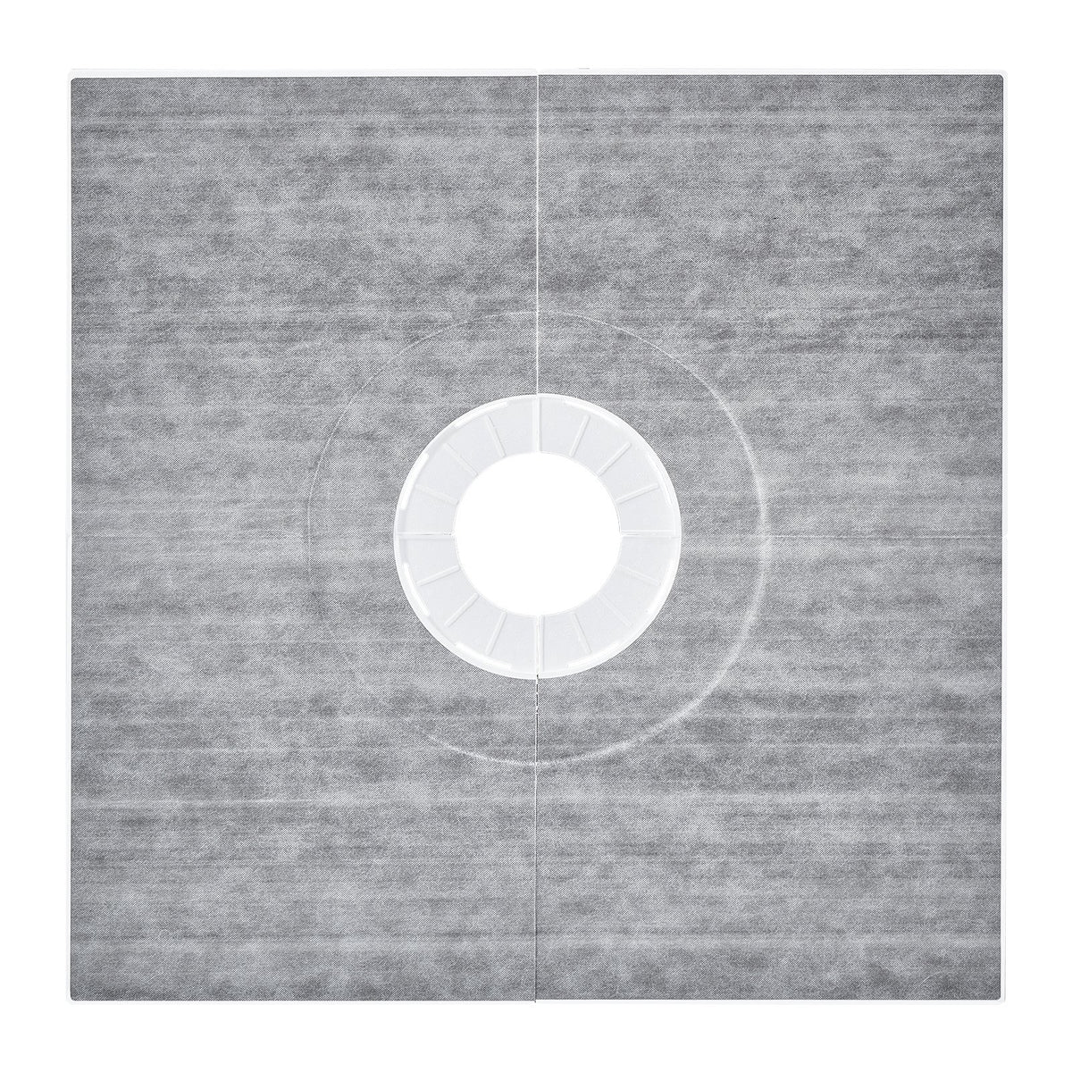 VEVOR Shower Curb Kit, 914x914mm Shower Pan Kit with 160mm Central Drain, Lightweight EPS Shower Installation Kits with 2 Waterproof Cloths, Shower Pan Slope Sticks Fit for Bathroom