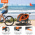 VEVOR Bike Trailer for Toddlers, Kids, Double Seat, 40 kg Load, 2-In-1 Canopy Carrier Converts to Stroller, Tow Behind Foldable Child Bicycle Trailer with Universal Bicycle Coupler, Orange and Gray
