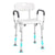VEVOR Shower Chair, Shower Seat with Back, Adjustable Height Shower Stool, Shower Chair for Inside Shower Bathtub, Non-slip Bathroom Bench Bath Chair for Elderly Disabled Handicap, 158.8 kg Capacity