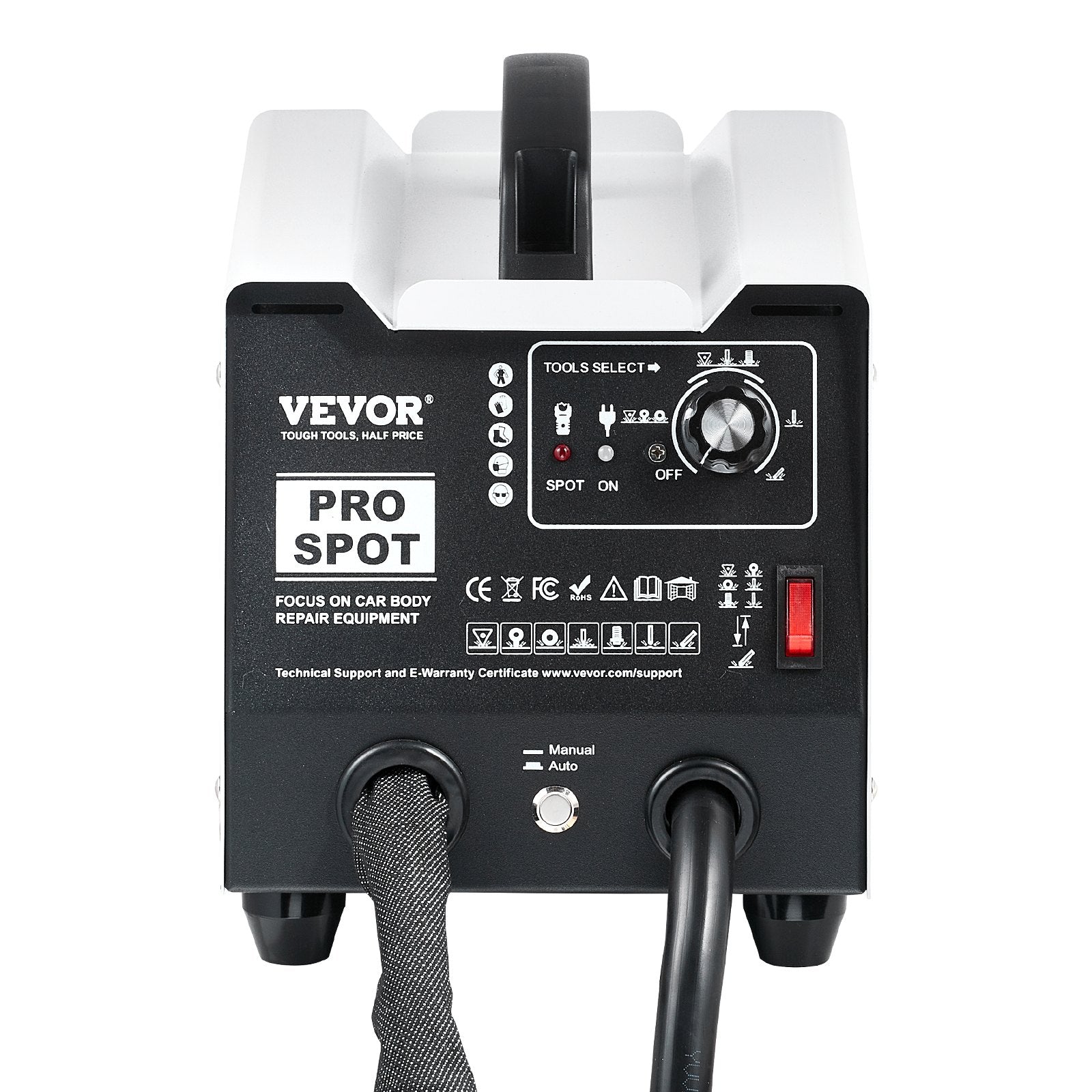 VEVOR Stud Welder Dent Repair Kit, 1.8KW Spot Welder Dent Puller with Auto/Manual Welding & 7 Versatile Modes, Auto Body Spot Welding Dent Puller Machine for Car, Truck Dent Repair