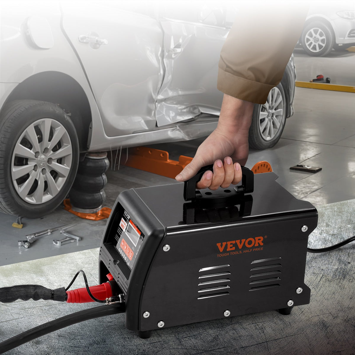 VEVOR Stud Welder Dent Repair Kit, 3KW Spot Welder Dent Puller with Auto/Manual Welding & 9 Versatile Modes, Auto Body Spot Welding Dent Puller Machine for Car, Truck Dent Repair
