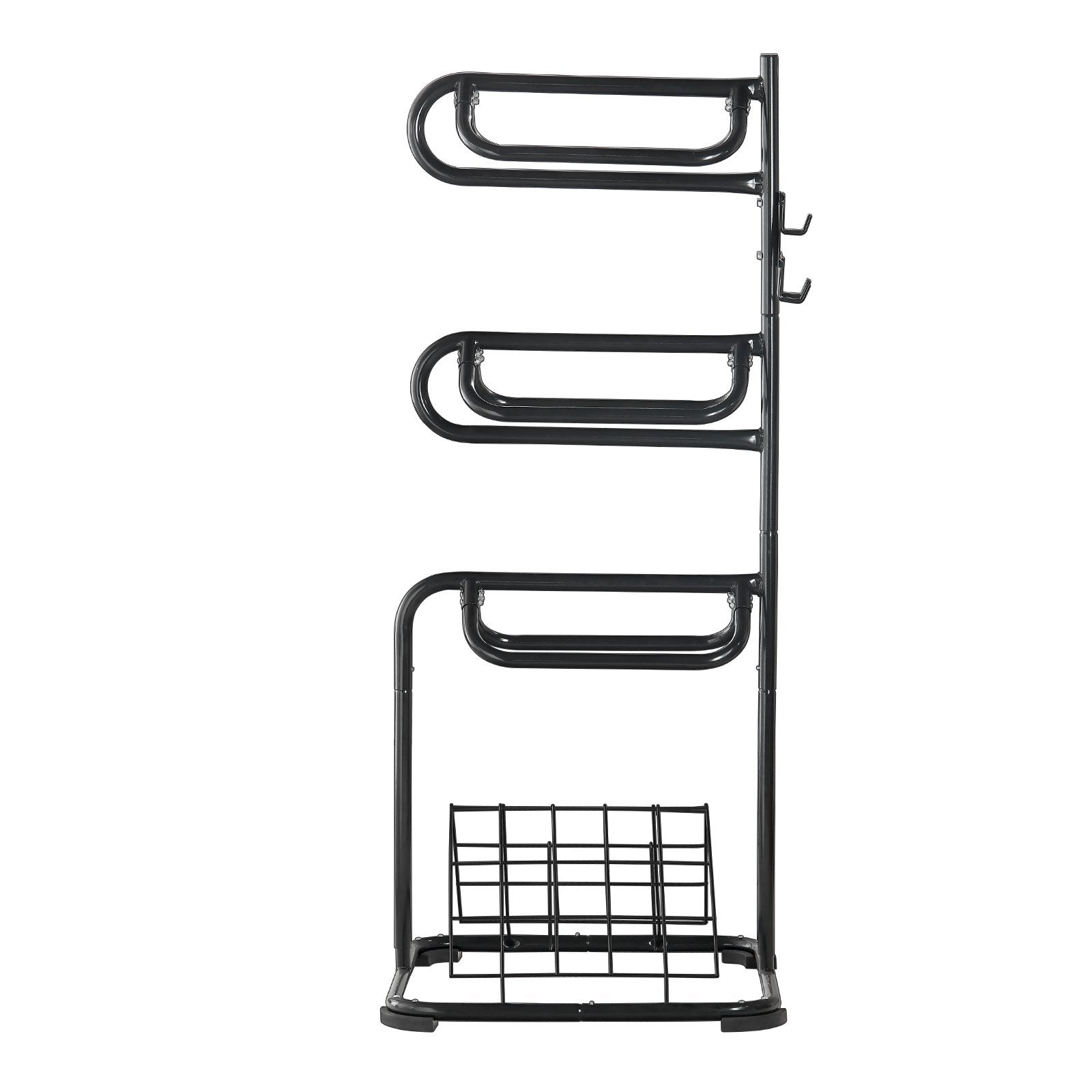 VEVOR Freestanding Saddle Stand, 30 x 30 x 68.5 in, 3 Tiers Saddle Rack, Heavy Duty Saddle Blanket Holder with Removable & Rotating Tiers, English & Western Saddle Rack for Tack Room Organization