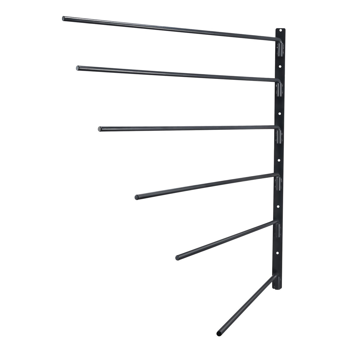 VEVOR Wall Mounted Saddle Rack, 30.9 x 29.9 x 5.5 in, Swing Out Saddle Holder, Six Tiers Horse Saddle Stand, Space Saving Horse Pad and Blanket Rack for Tack Room Organization Trailer Accessories