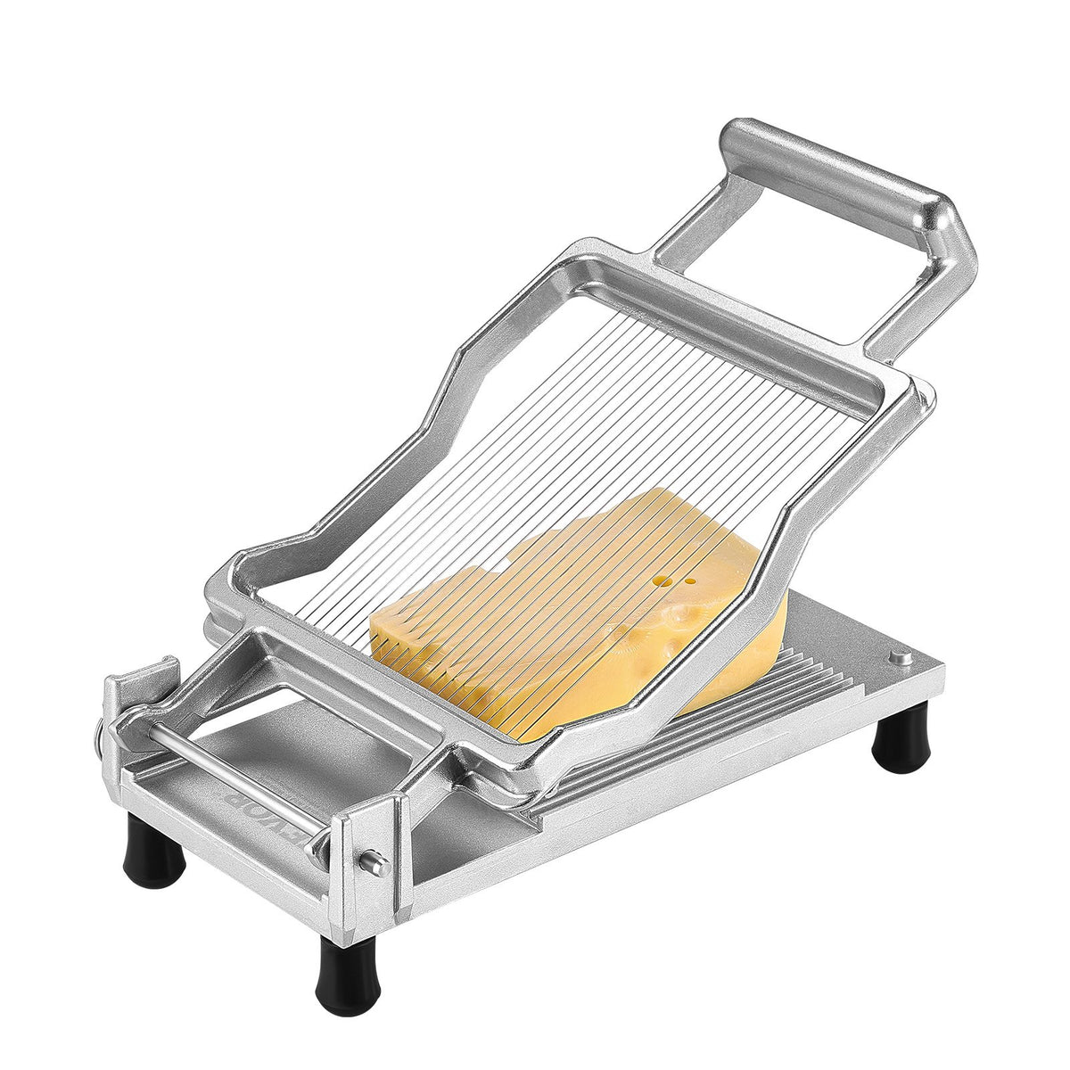 VEVOR Cheese Cutter with Wire, 0.2" Ultra-Thin Cheeser Butter Cutting Blade, Detachable Cheese Slicer Wire, Aluminum Alloy Commercial Cheese Slicer with 316 Stainless Steel Knife Wire, Kitchen Cooking