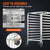 VEVOR Bun Pan Rack, 10-Tier Commercial Bakery Racks with Brake Wheels, Aluminum Racking Trolley Storage for Half & Full Sheet, Speed Rack For Kitchen Home, Bread Baking Equipment, 660x515x985 mm