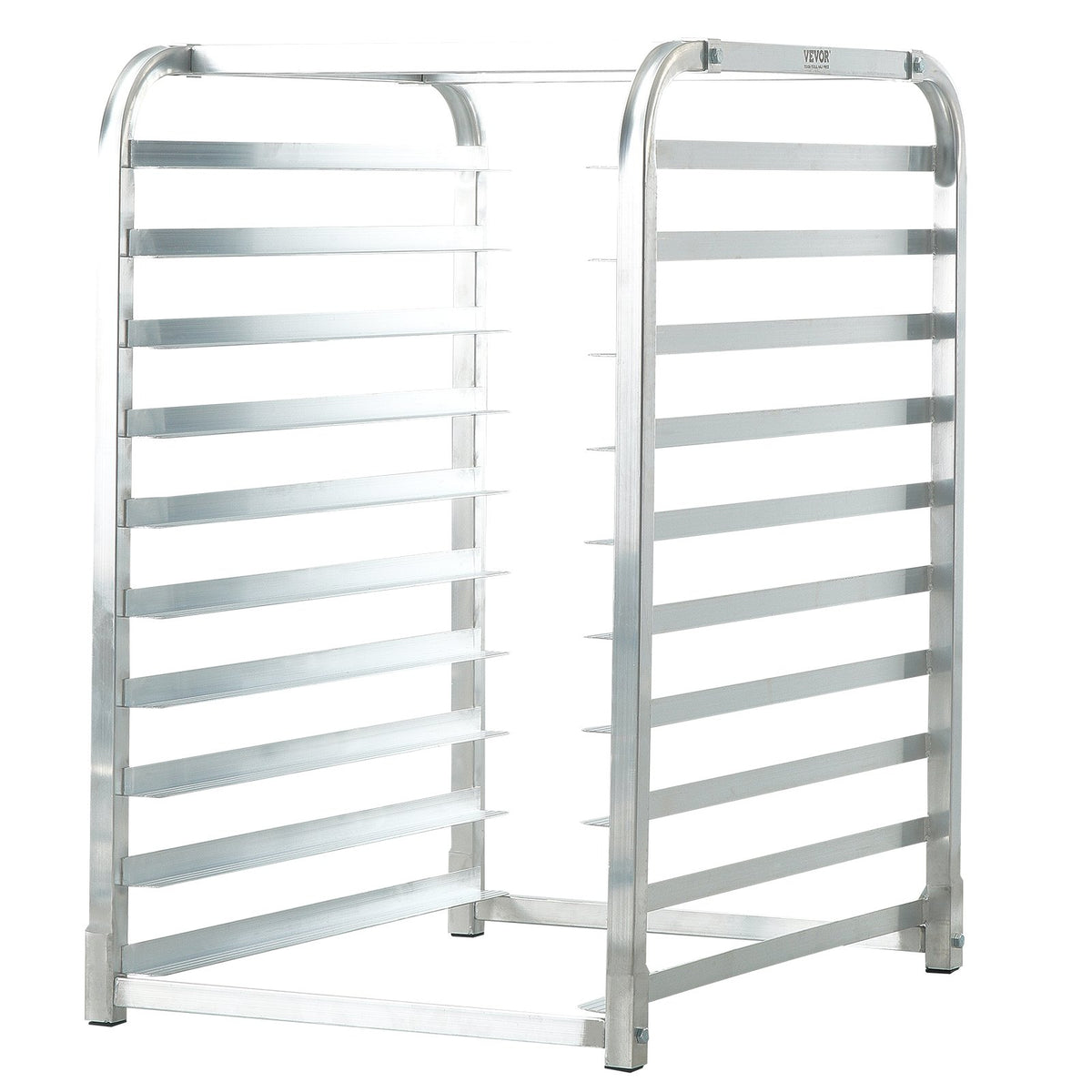 VEVOR Bun Pan Rack, 10-Tier Commercial Bakery Racks with Brake Wheels, Aluminum Racking Trolley Storage for Half & Full Sheet, Speed Rack For Kitchen Home, Bread Baking Equipment, 660x515x985 mm
