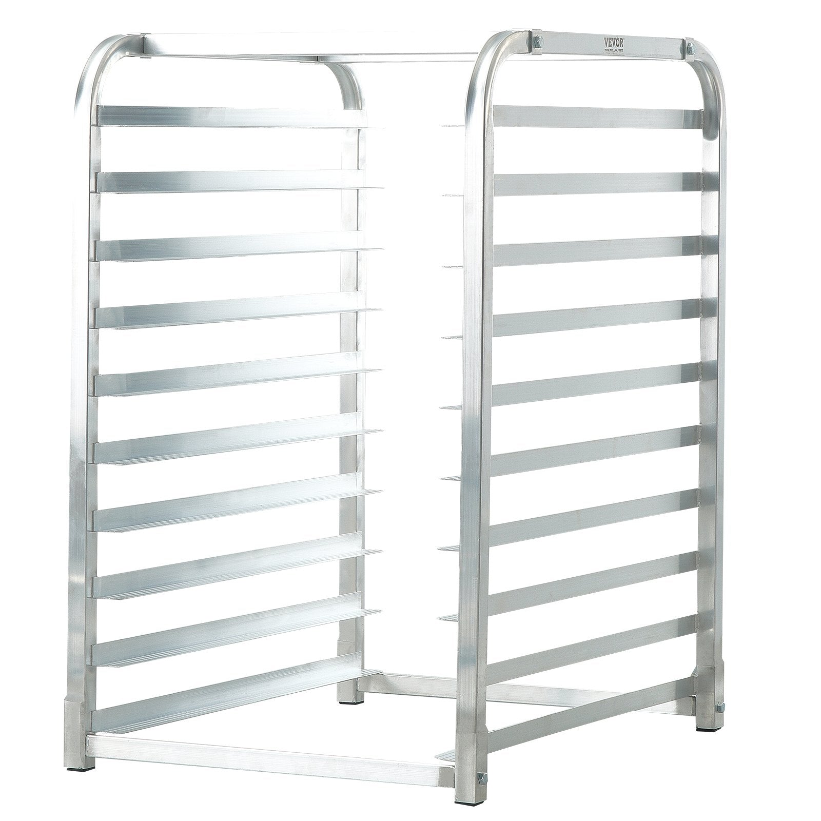VEVOR Bun Pan Rack, 10-Tier Commercial Bakery Racks with Brake Wheels, Aluminum Racking Trolley Storage for Half & Full Sheet, Speed Rack For Kitchen Home, Bread Baking Equipment, 660x515x985 mm