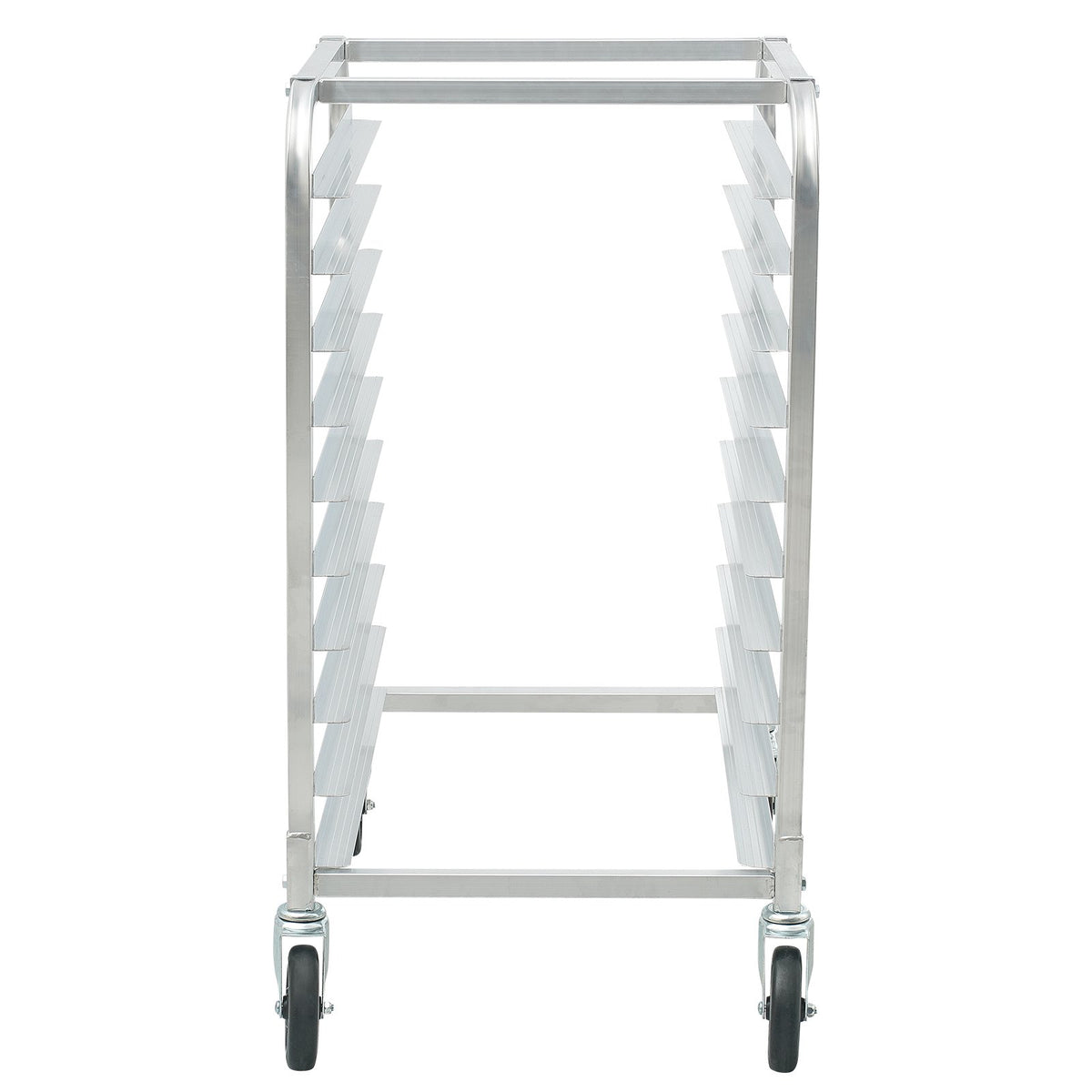 VEVOR Bun Pan Rack, 10-Tier Commercial Bakery Racks with Brake Wheels, Aluminum Racking Trolley Storage for Half & Full Sheet, Speed Rack For Kitchen Home, Bread Baking Equipment, 660x515x985 mm