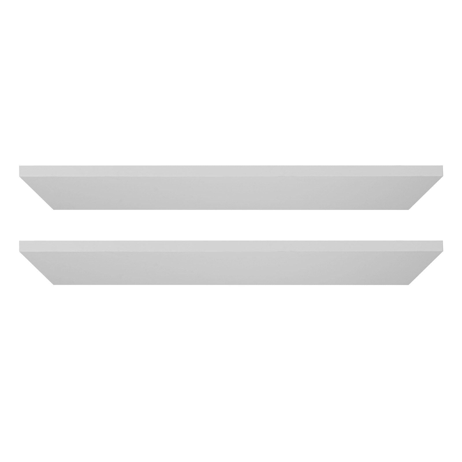 Melamine Shelves, 2 Piece, Wooden Cabinet Shelves Cut to Size for Closet System, Replacement Cabinet Shelf, Versatile Use Wardrobe Board for Closets, Cabinets, or any custom Shelving Needs