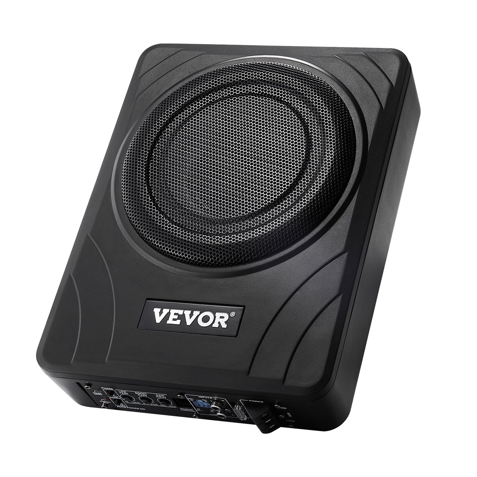 VEVOR 8" 300W Under Seat Car Subwoofer Slim Powered Car/Truck Subwoofer System