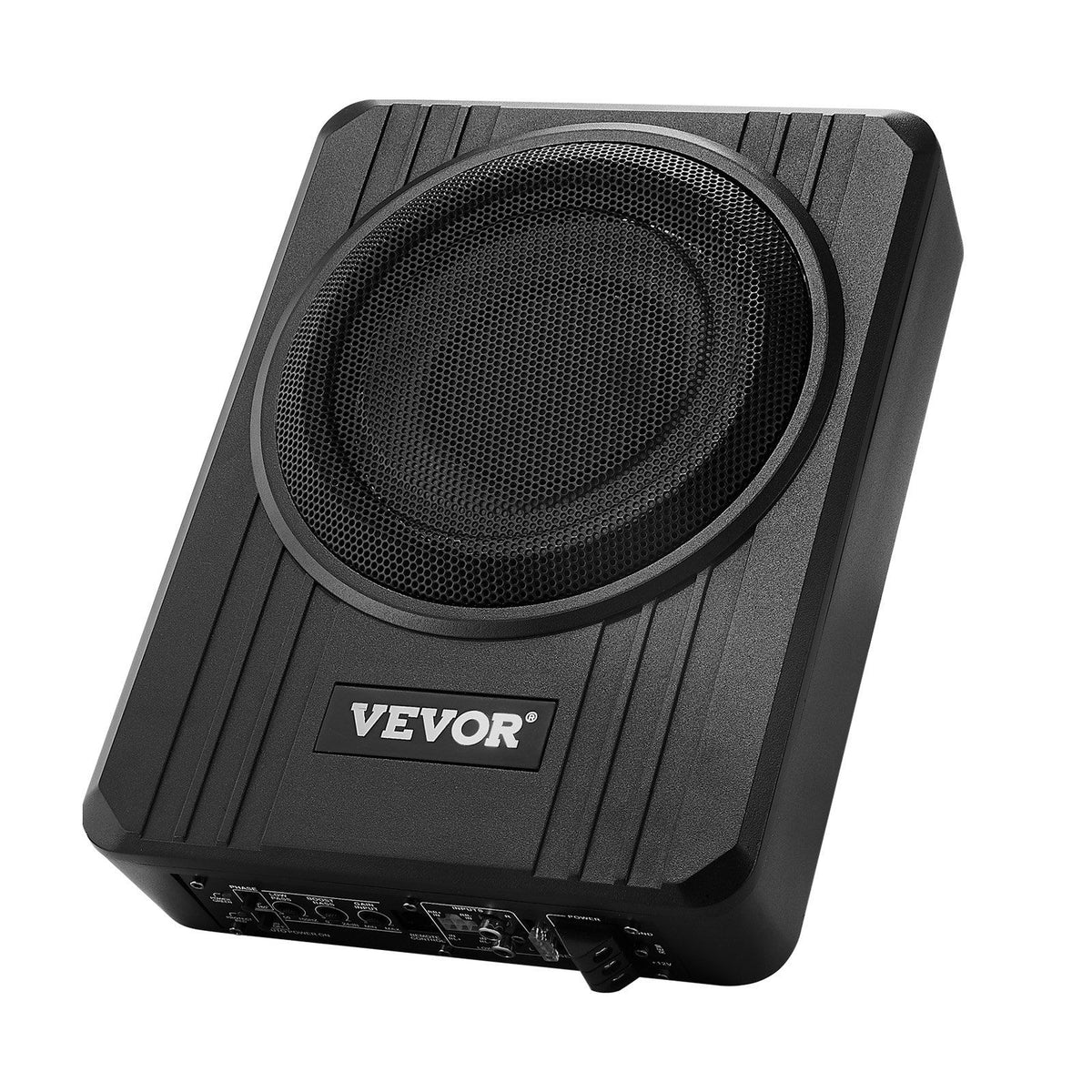 8" 400W Underseat Car Subwoofer, Slim Powered Car Subwoofers Under the Seat, Low Profile Audio Sub Built-in Amplifier, High/Low Level Input &amp; Volume Controller for SUVs, Car, Truck, RV