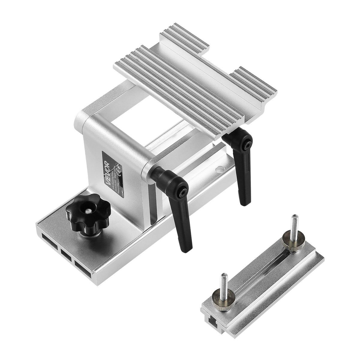 VEVOR Sharpening Tool Rest Jig, Adjustable Replacement Tool Rest Sharpening Jig for 6" or 8" (152 mm or 203 mm) Bench Grinders – with Flat Miter Slide for 0–2.5 inch (0–64 mm) Wide Blades and Chisels