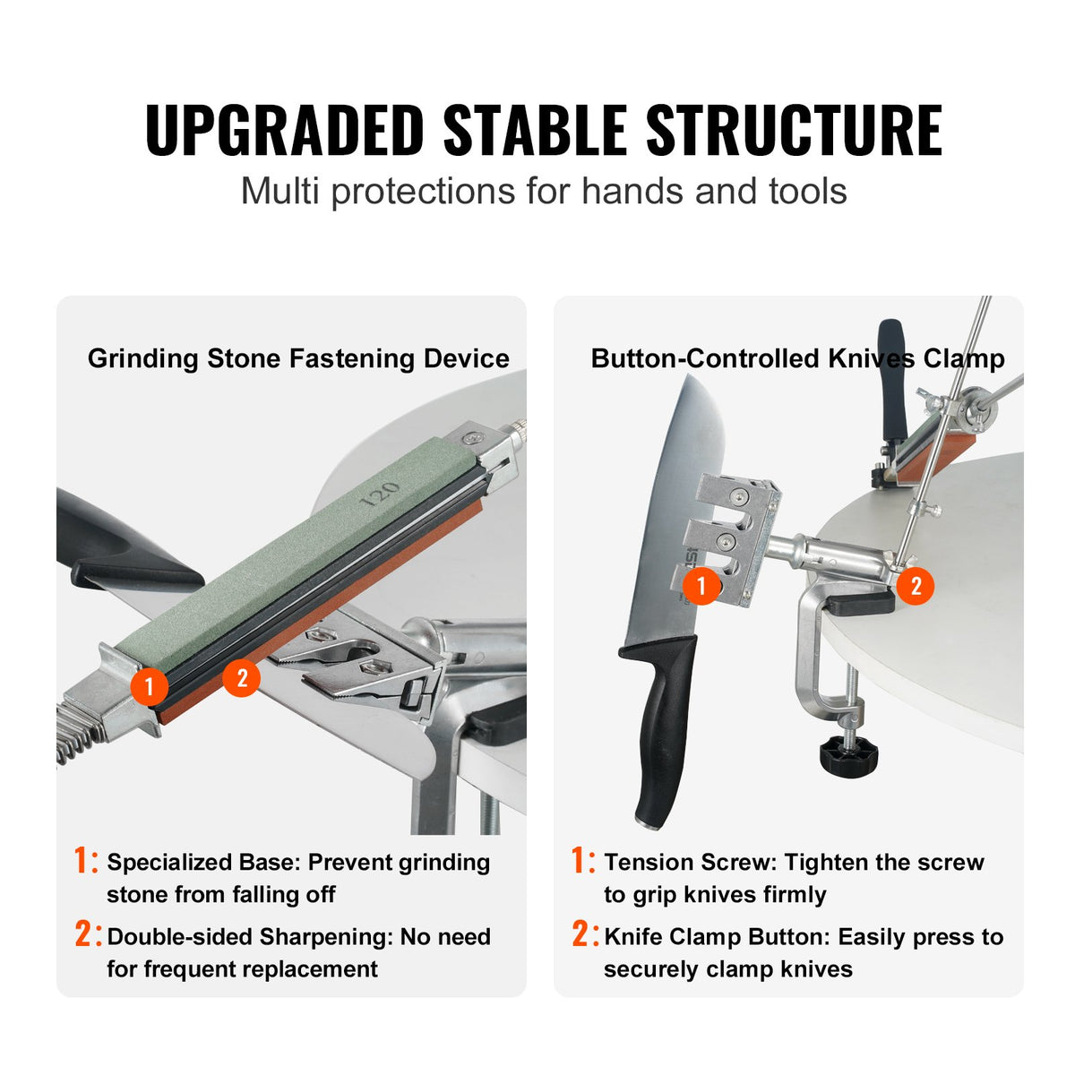 VEVOR Knife Sharpener Kit, Rotation Flip Fixed Angle Knife Sharpening System with 12 Whetstones 120-10000 Grit, Professional Kitchen Chef Knife Sharpening Kit for All Knives and Scissors