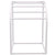 VEVOR Pool Towel Rack, 5 Bar, Milky, Freestanding Outdoor PVC Curved Poolside Storage Organizer, Include 8 Towel Clips, Mesh Bag, Hook, Also Stores Floats and Paddles, for Beach, Swimming Pool, Home