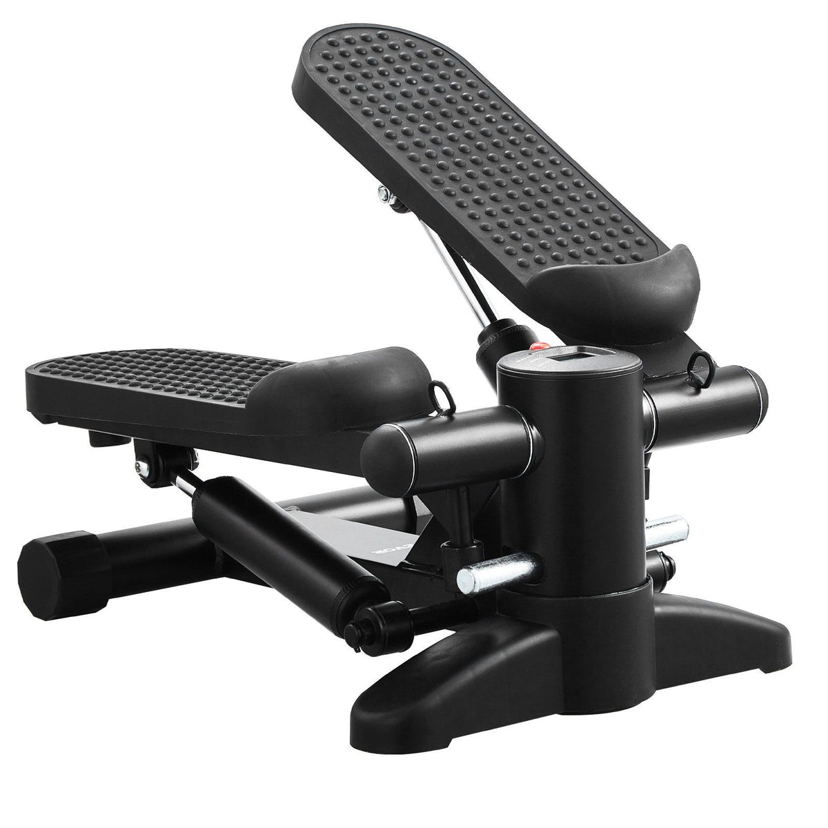 Stair Stepper, Mini Stepper for Exercise at Home, Hydraulic Fitness Stepper with Resistance Bands, Full Body Workout Cardio Equipment, Stair Climber with LCD Monitor, 330LBS Load Capacity