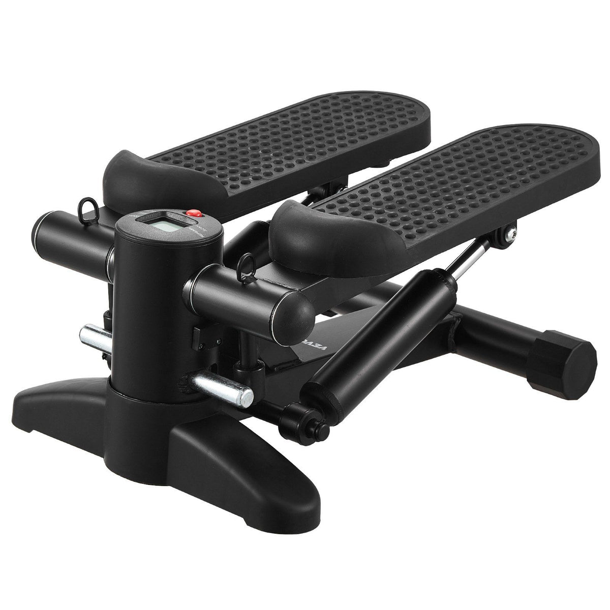 Stair Stepper, Mini Stepper for Exercise at Home, Hydraulic Fitness Stepper with Resistance Bands, Full Body Workout Cardio Equipment, Stair Climber with LCD Monitor, 330LBS Load Capacity