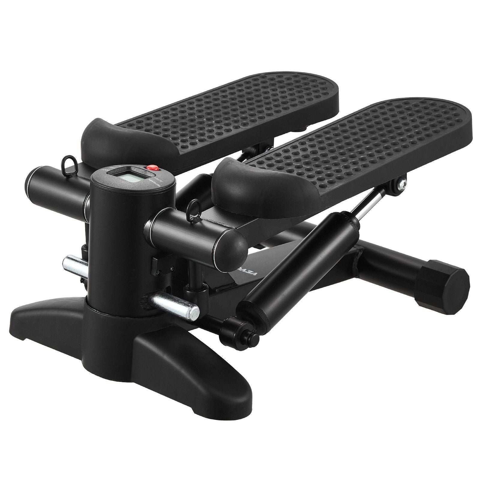 Stair Stepper, Mini Stepper for Exercise at Home, Hydraulic Fitness Stepper with Resistance Bands, Full Body Workout Cardio Equipment, Stair Climber with LCD Monitor, 330LBS Load Capacity