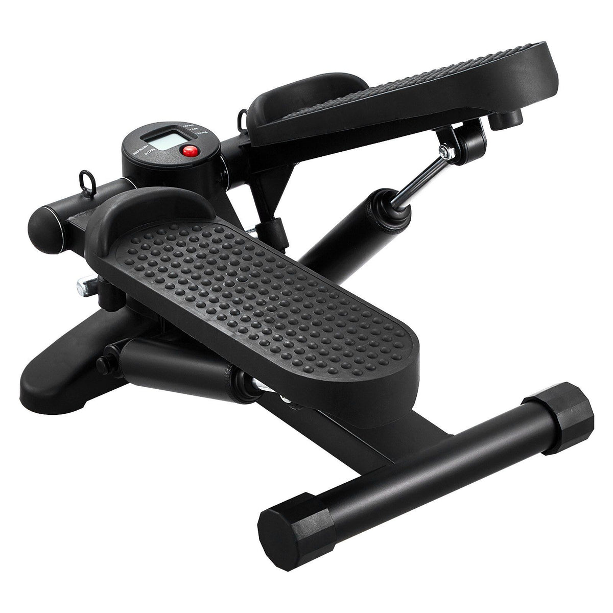 Stair Stepper, Mini Stepper for Exercise at Home, Hydraulic Fitness Stepper with Resistance Bands, Full Body Workout Cardio Equipment, Stair Climber with LCD Monitor, 330LBS Load Capacity