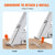VEVOR Dock Ladder, Removable 4 Steps, 350 lbs Load Capacity, Aluminum Alloy Pontoon Boat Ladder with 4'' Wide Step & Nonslip Mat, Easy to Install for Ship/Lake/Pool/Marine Boarding
