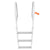 VEVOR Dock Ladder, Removable 3 Steps, 227 kg Load Capacity, Aluminum Alloy Pontoon Boat Ladder with 7.9 cm Wide Step & Nonslip Rubber Mat, Easy to Install for Ship/Lake/Pool/Marine Boarding