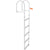 VEVOR Dock Ladder, Removable 5 Steps, 227 kgs Load Capacity, Aluminum Alloy Pontoon Boat Ladder with 3.1'' Wide Step & Nonslip Rubber Mat, Easy to Install for Ship/Lake/Pool/Marine Boarding
