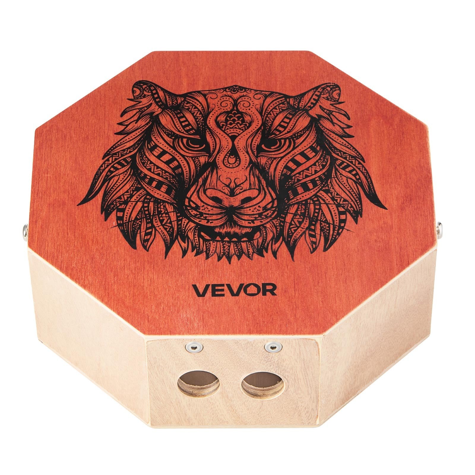 VEVOR Unique Cajon Box Drum, with Internal  Guitar Strings, Portable Wooden Percussion Box, Birch Wood Drum Musical Instrument with Adjustable Strap, for Beginners & Professionals, 295 x 295 x 100 mm