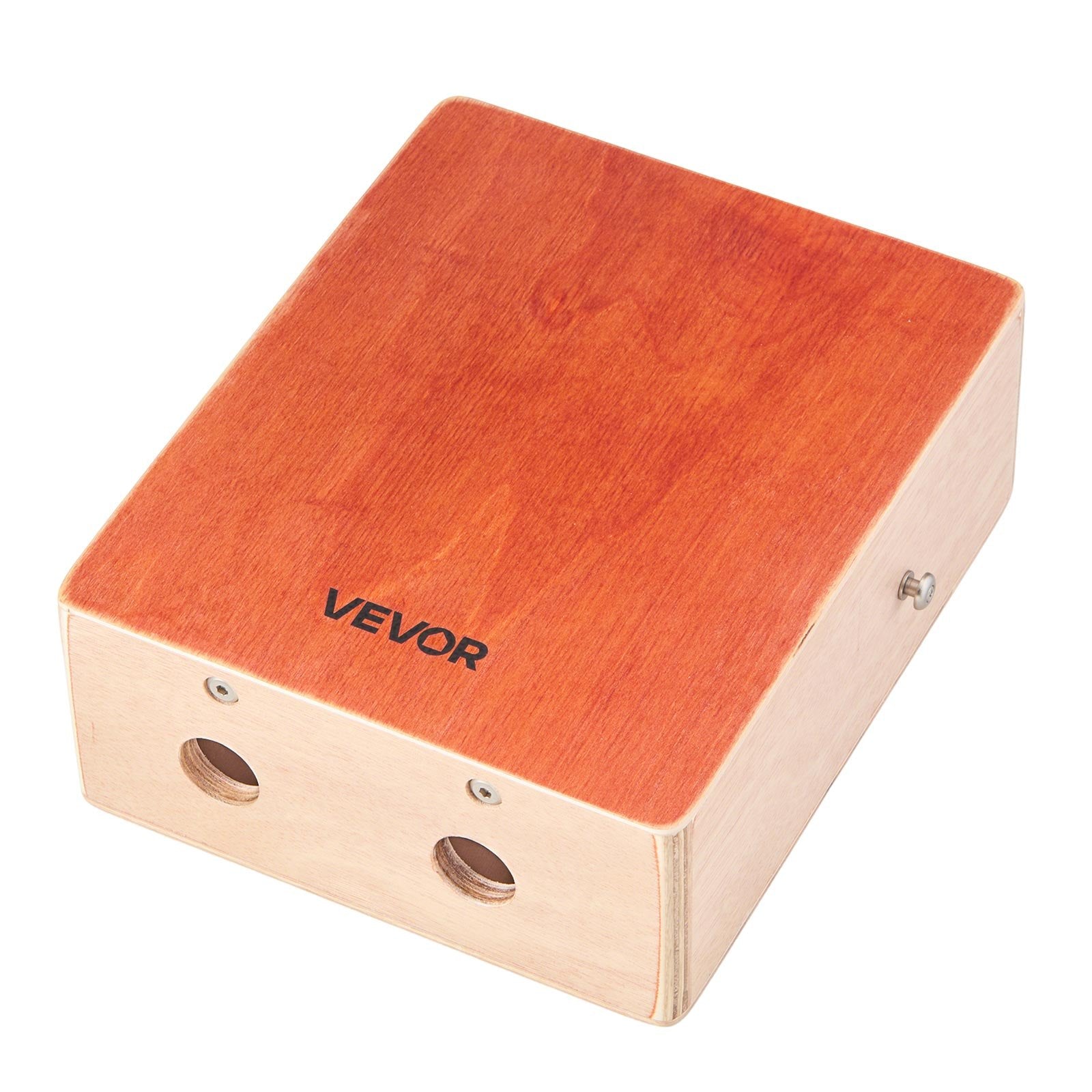 VEVOR Cajon Box Drum, with Internal Guitar Strings, Lightweight Wooden Percussion Box, Portable Birch Wood Drum with Travel Bag, Adjustable Strap, for Beginners and Professionals, 230 x 100 x 280 mm