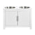 VEVOR Pet Feeding Station w/ 2 Elevated Dog Bowls Dog Food & Toy Storage Cabinet