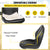 VEVOR Universal Lawn Tractor Seat Replacement, Compact High Back Mower Seat, Black Vinyl Forklift Seat, Central Drain Hole Skid Steer Seat with Mounting Bolt Patterns of 8" x 11.5" & 11.25" x 11.5"