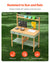 VEVOR Wooden Mud Kitchen Outdoor Toy Play Kitchen Set for Kids Pretend Playset
