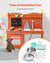 VEVOR Wooden Mud Kitchen Outdoor Toy Play Kitchen Set for Kids Pretend Playset