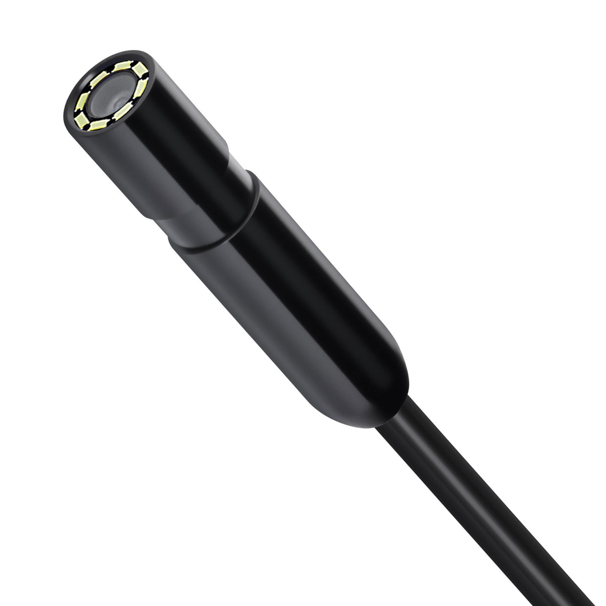 VEVOR Endoscope Camera with Light, 1920P HD Borescope for Android &amp; IOS, 8 LED Lights Inspection Camera with 5m Semi-Rigid Cable, 2X Zoom, IP67 Waterproof Snake Scope Camera for Auto, Plumbing