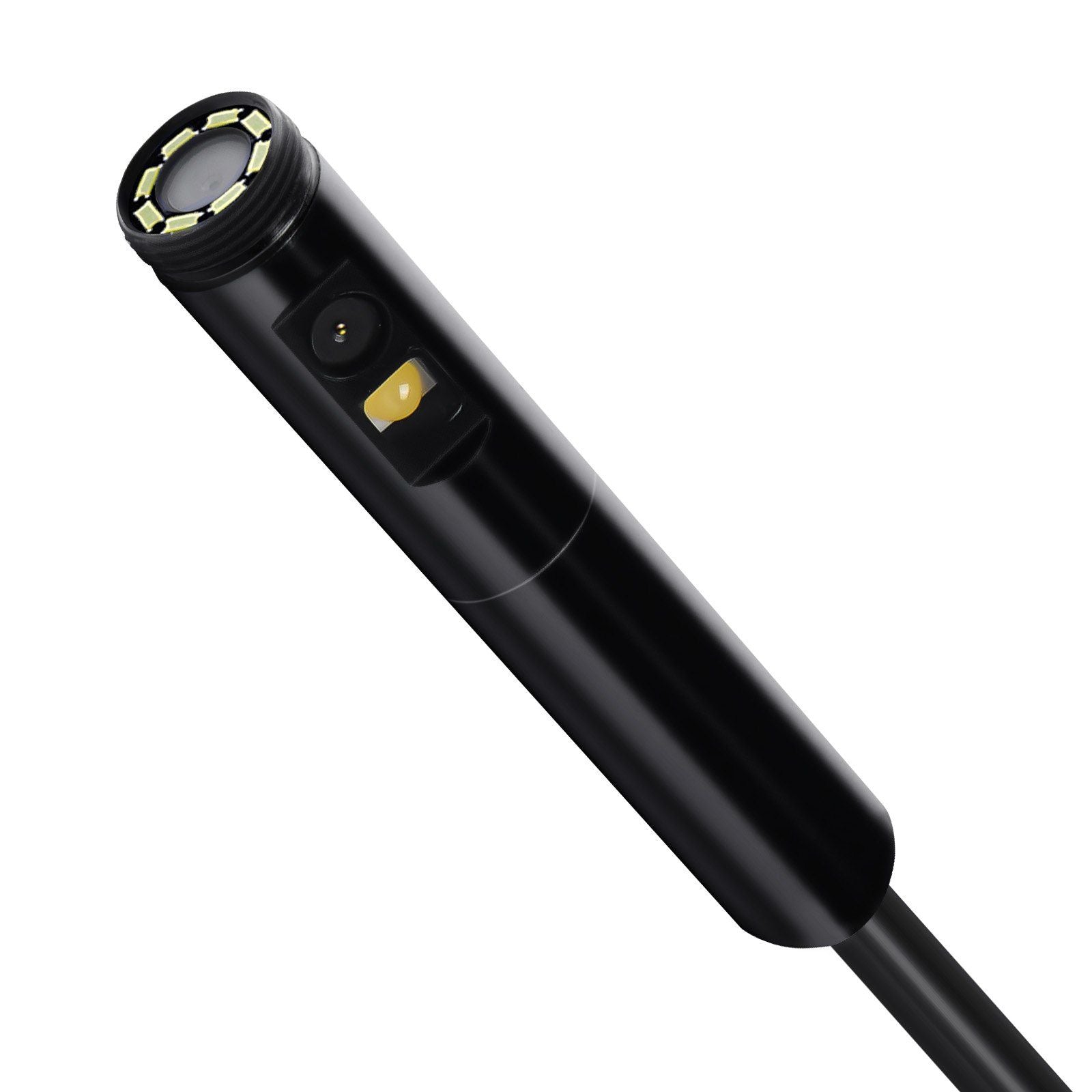 Endoscope Camera with Light, Dual Lens Borescope for Android & IOS, 1920P HD Inspection Camera with 8 + 1 LED Light, 2X Zoom, 5m Snake Cable, IP67 Waterproof Snake Camera for Auto, Plumbing