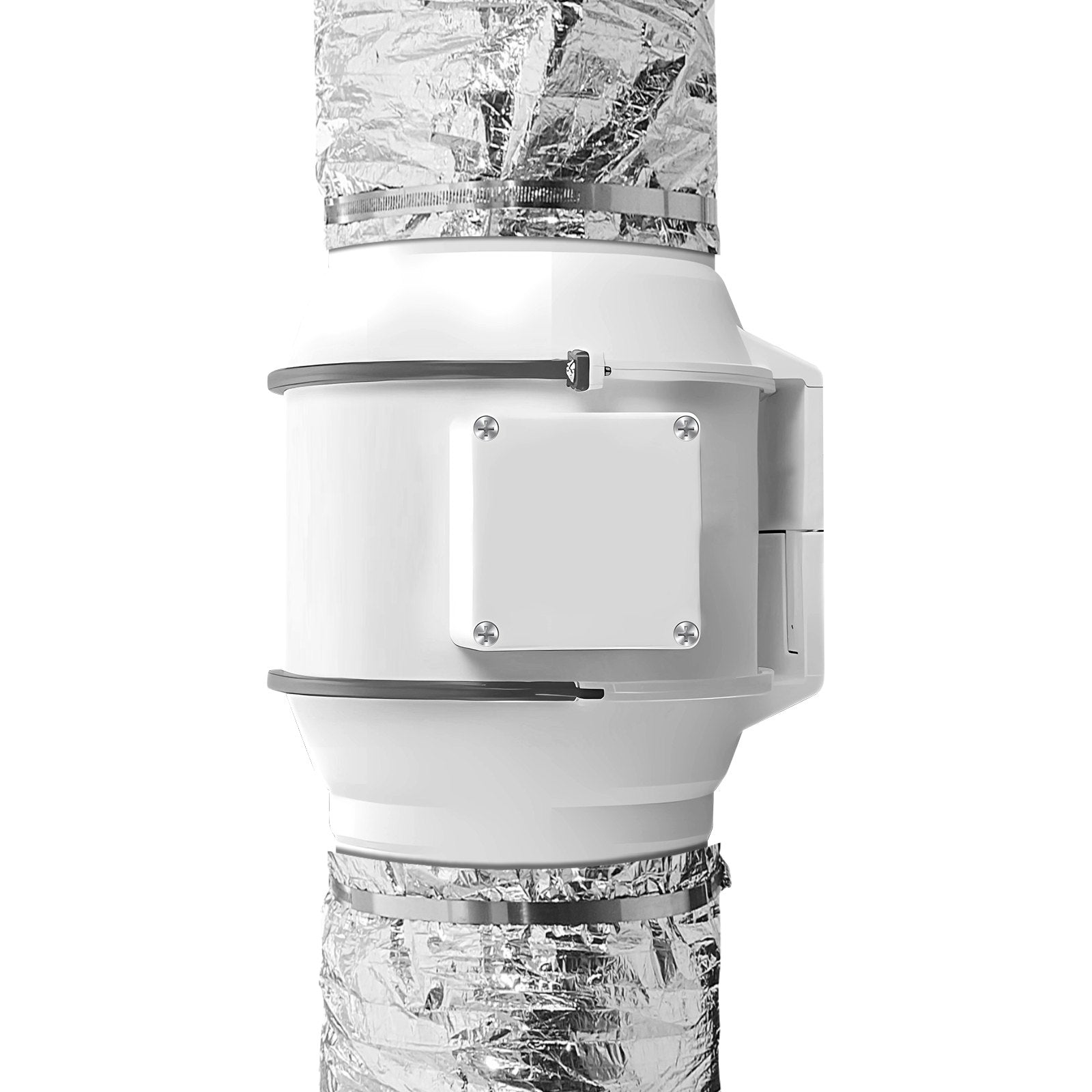 VEVOR Dryer Vent Hose, 152.4MM Insulated Flexible Duct 7.62M Long with 2 Duct Clamps, Heavy-Duty Three Layer Protection for HVAC Heating Cooling Ventilation and Exhaust, R-6.0 Flame Resistance Value