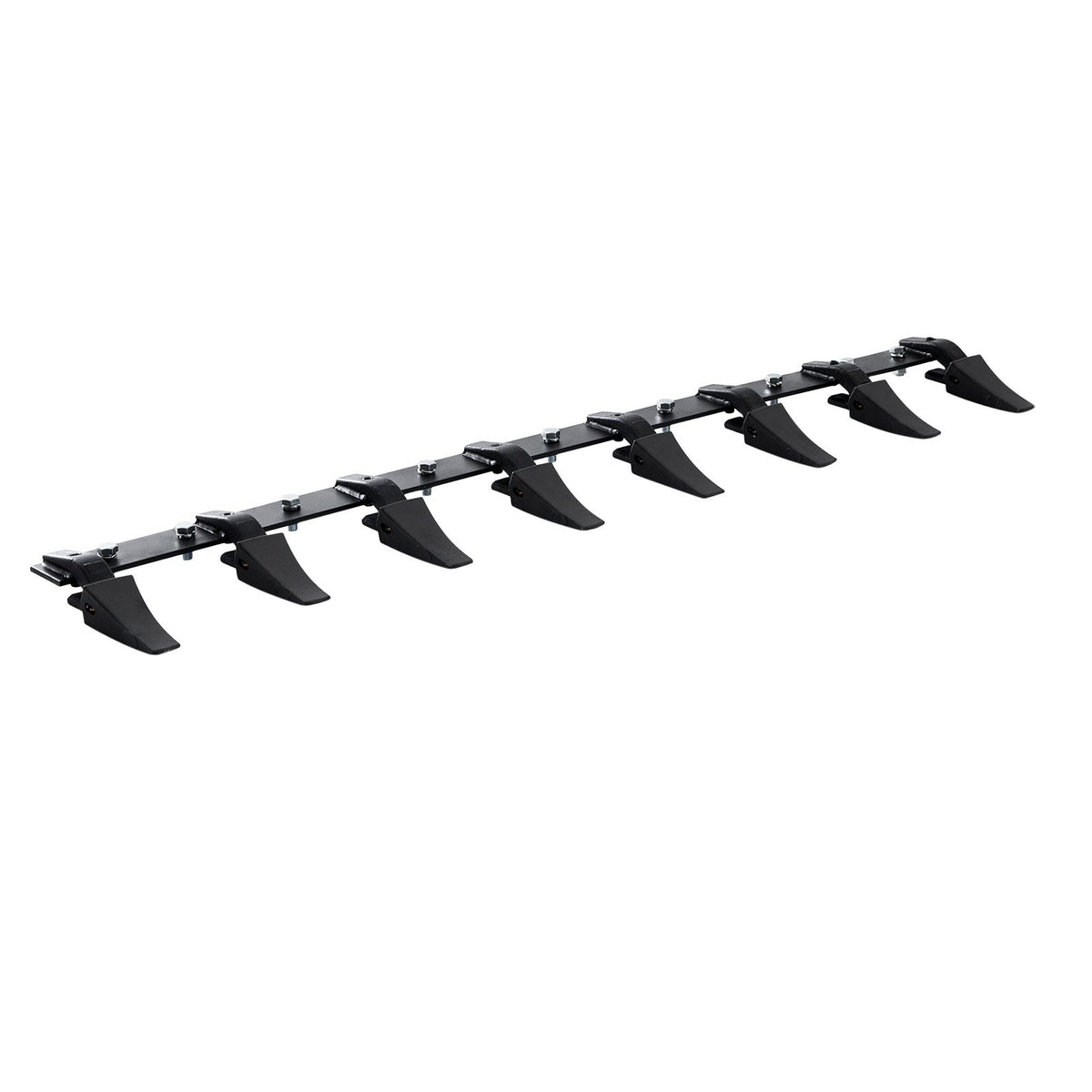 VEVOR Bucket Tooth Bar, 1650mm, Heavy Duty Tractor Bucket 8 Teeth Bar for Loader Tractor Skidsteer, 2000 kg Load-Bearing Capacity Bolt On Design, for Efficient Soil Excavation and Bucket Protection