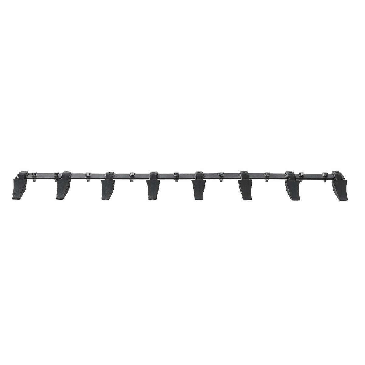 VEVOR Bucket Tooth Bar, 1650mm, Heavy Duty Tractor Bucket 8 Teeth Bar for Loader Tractor Skidsteer, 2000 kg Load-Bearing Capacity Bolt On Design, for Efficient Soil Excavation and Bucket Protection