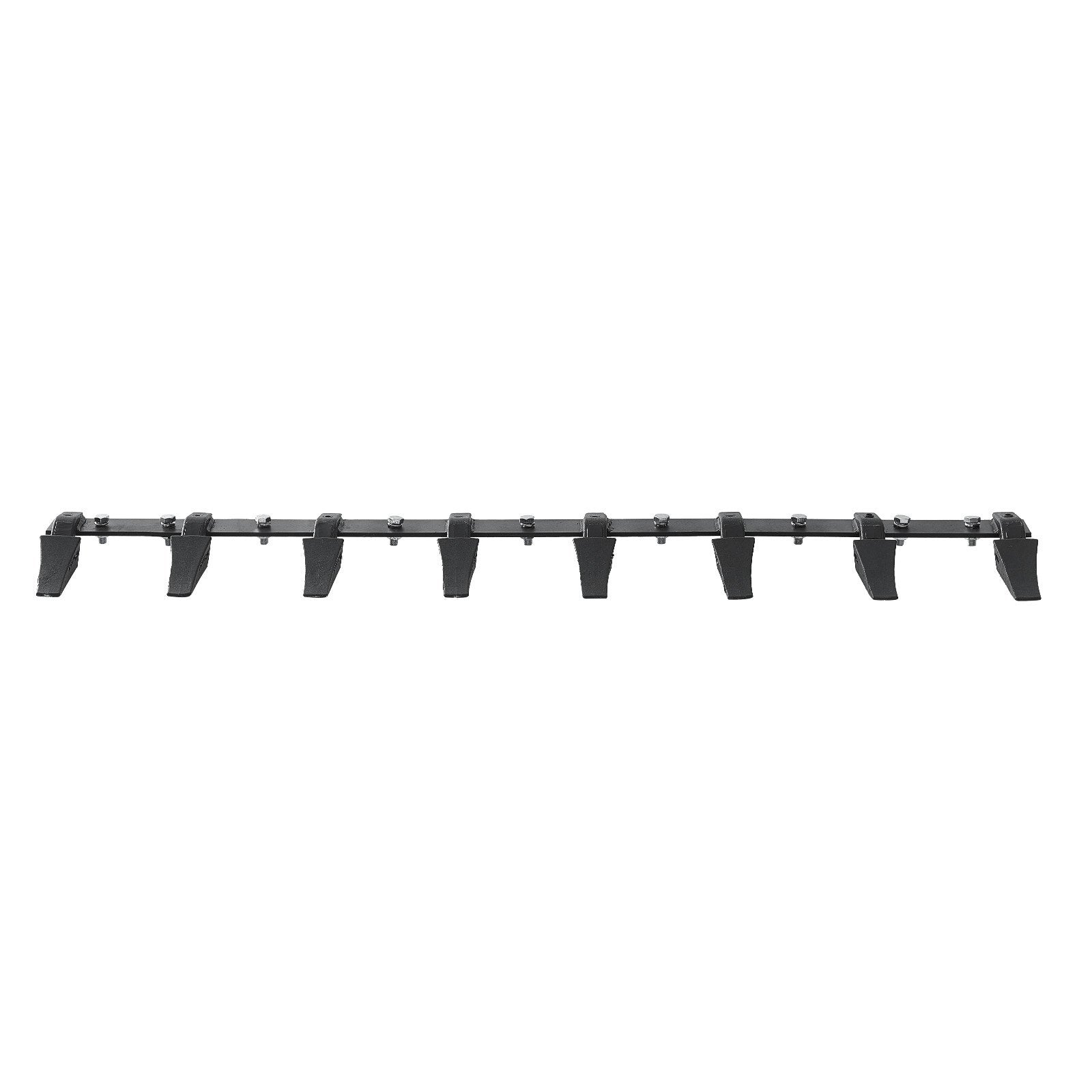 VEVOR Bucket Tooth Bar, 1650mm, Heavy Duty Tractor Bucket 8 Teeth Bar for Loader Tractor Skidsteer, 2000 kg Load-Bearing Capacity Bolt On Design, for Efficient Soil Excavation and Bucket Protection