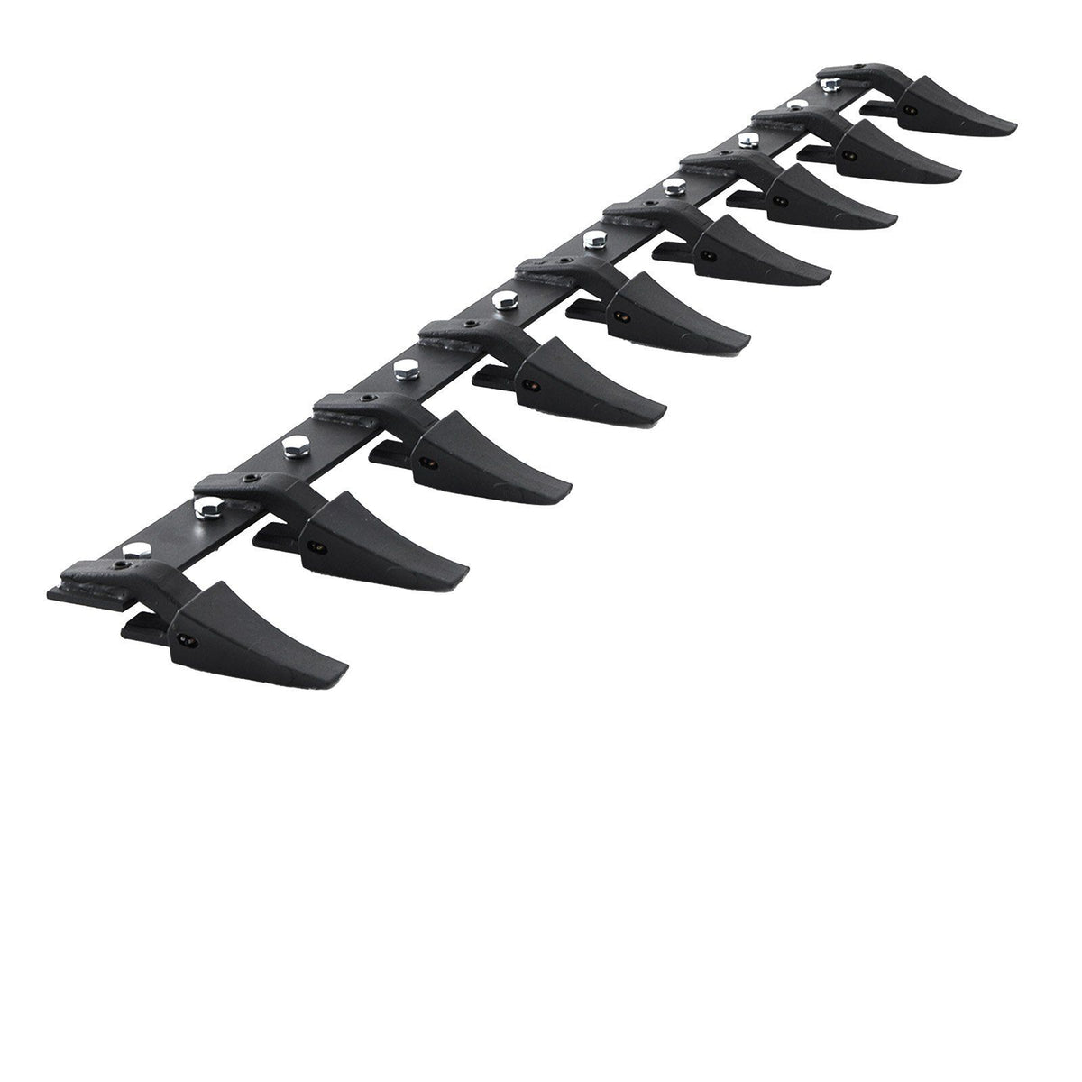 Bucket Tooth Bar, 1800mm, Heavy Duty Tractor Bucket 9 Teeth Bar for Loader Tractor Skidsteer, 2000 kg Load-Bearing Capacity Bolt On Design, for Efficient Soil Excavation and Bucket Protection