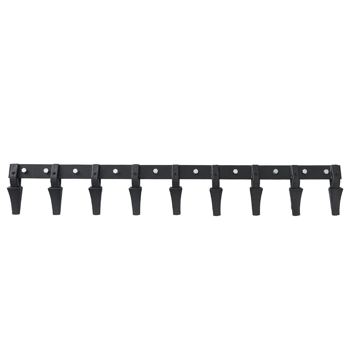 Bucket Tooth Bar, 1800mm, Heavy Duty Tractor Bucket 9 Teeth Bar for Loader Tractor Skidsteer, 2000 kg Load-Bearing Capacity Bolt On Design, for Efficient Soil Excavation and Bucket Protection