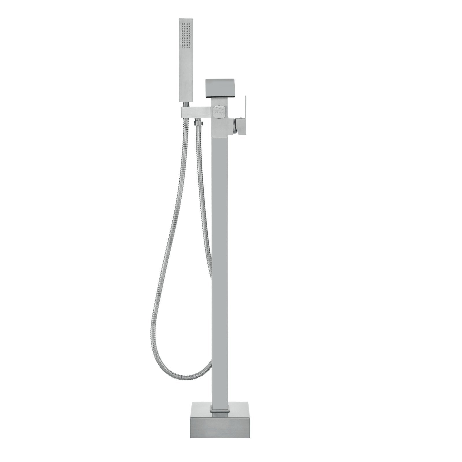 VEVOR Freestanding Bathtub Faucet, Floor Mount, Freestanding Tub Filler, Shower Mixer Taps, Two Water Modes, Swivel Spout, for Bathing & Showering Pet Bathing Cleaning Drains Toilet Flushing
