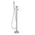 VEVOR Freestanding Bathtub Faucet, Floor Mount, Freestanding Tub Filler, Shower Mixer Taps, Two Water Modes, Swivel Spout, for Bathing & Showering Pet Bathing Cleaning Drains Toilet Flushing