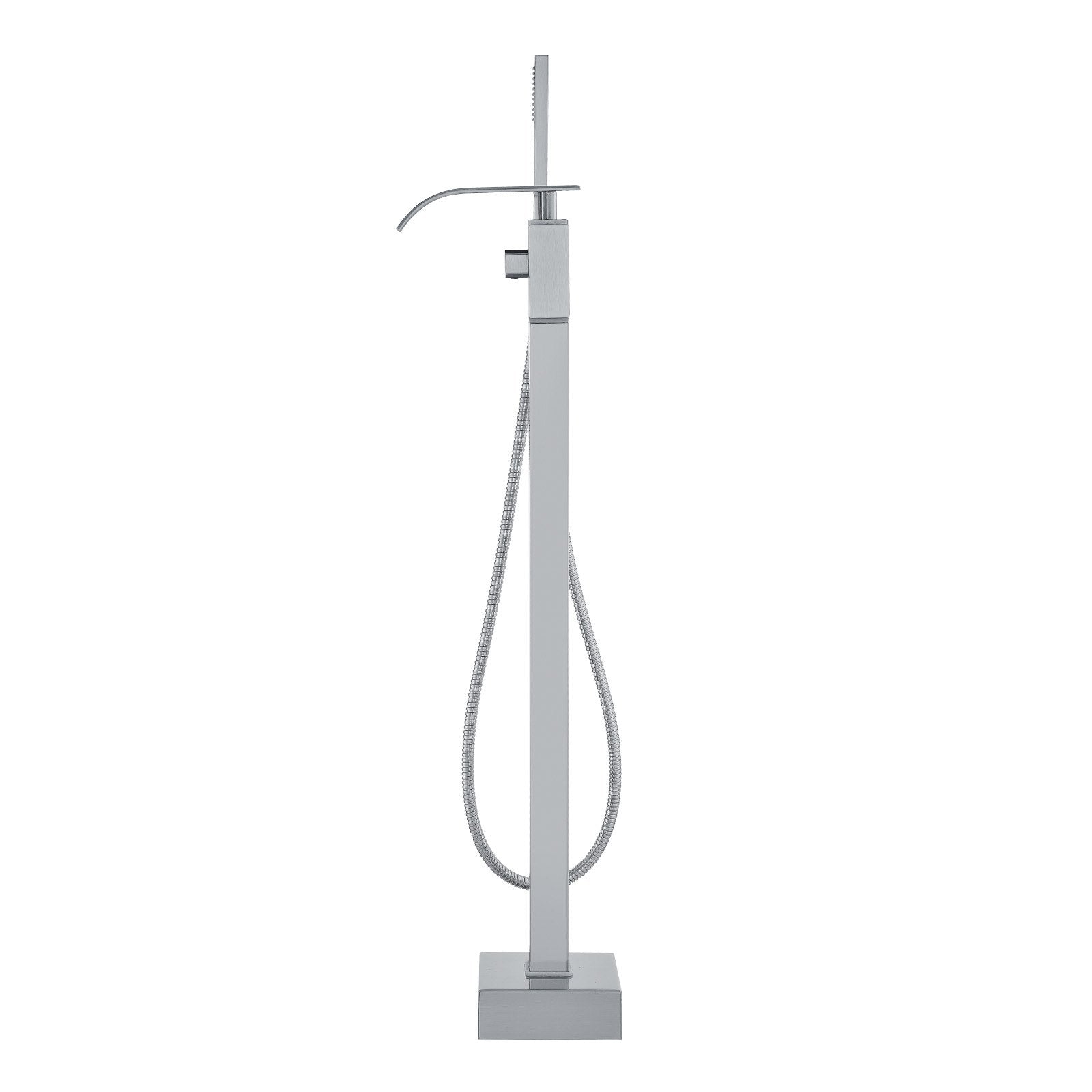 VEVOR Freestanding Bathtub Faucet, Floor Mount, Freestanding Tub Filler, Shower Mixer Taps, Two Water Modes, Swivel Spout, for Bathing & Showering Pet Bathing Cleaning Drains Toilet Flushing