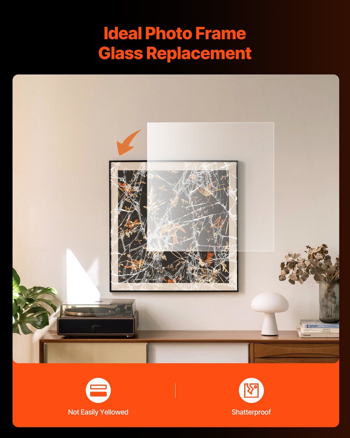 PET/Plexiglass Sheets, 5-Pack Plastic Sheet, 610 x 914 mm 1 mm Thick Transparent Clear Flexible Plastic Panels for Craft, Replacement Picture Frame Glass, DIY Display Project, Easy to Cut