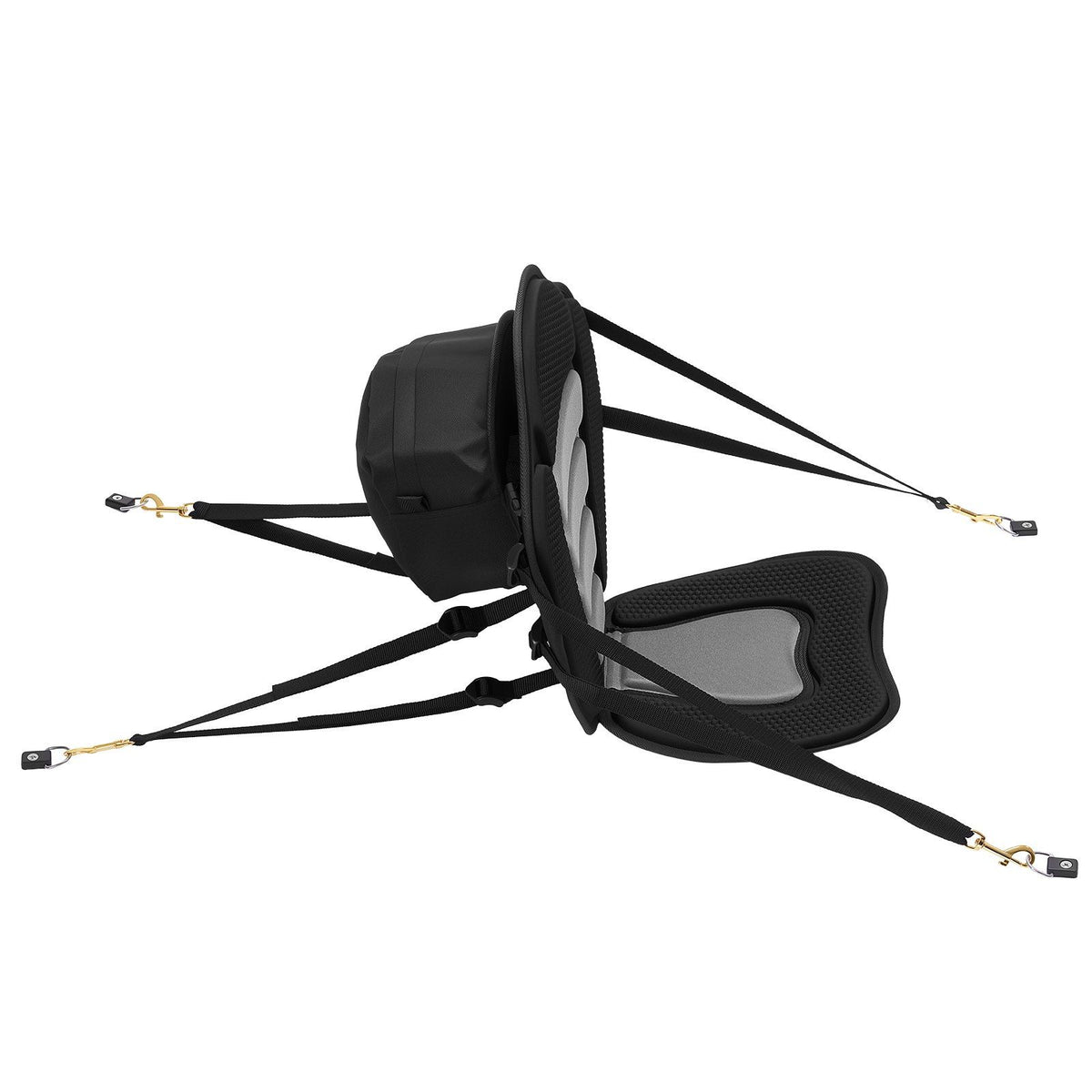 Kayak Seat, 1 Pack 12 mm Thick, Universal Paddle Board Seat with Back Support, Sit-on-Top Soft Padded Cushion with Storage Bag &amp; Adjustable Straps for SUP, Canoe, Fishing Boat, Inflatable Kayak