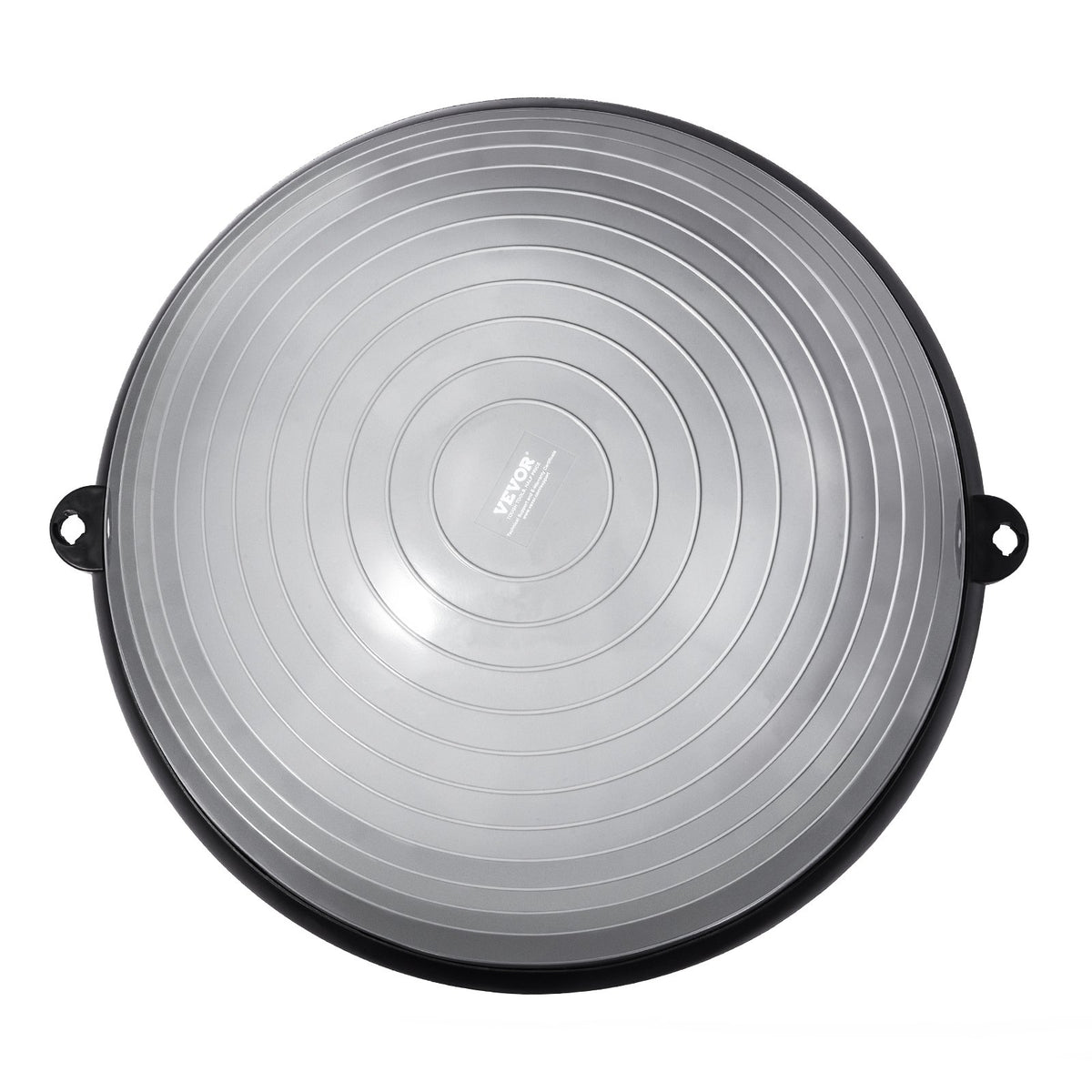 VEVOR Half Exercise Ball Trainer, 23 inch Balance Ball Trainer, 660lbs Capacity Stability Ball, Yoga Ball with Resistance Bands &amp; Foot Pump, Strength Fitness Ball for Home Gym, Full Body Workout, Gray