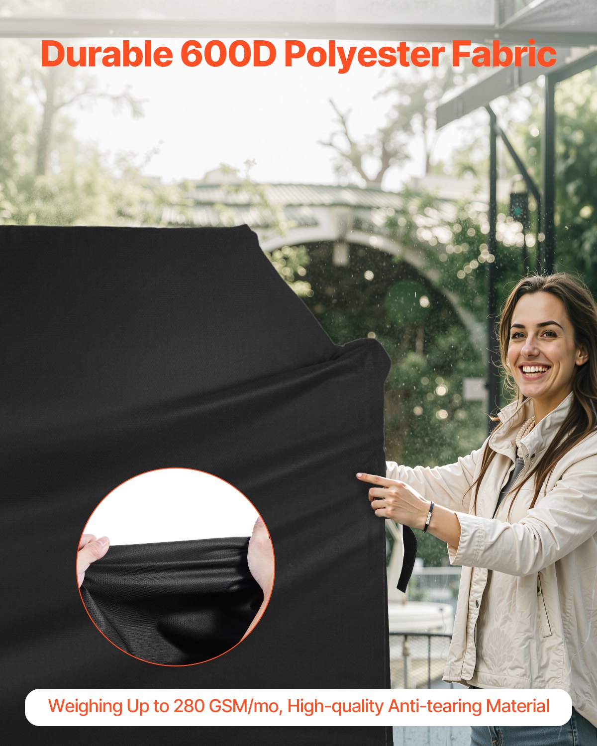 VEVOR 58 inch Grill Cover Heavy Duty BBQ Gas Grill Cover Outdoor Waterproof