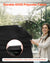 VEVOR Grill Cover, 63 inch BBQ Covers for Outdoor Grills, Waterproof, Fade Resistant, Weather Resistant Heavy Duty 600D Polyester, Easy On/Off, with Hook-and-Loop Straps, Black