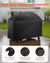 VEVOR Grill Cover, 63 inch BBQ Covers for Outdoor Grills, Waterproof, Fade Resistant, Weather Resistant Heavy Duty 600D Polyester, Easy On/Off, with Hook-and-Loop Straps, Black