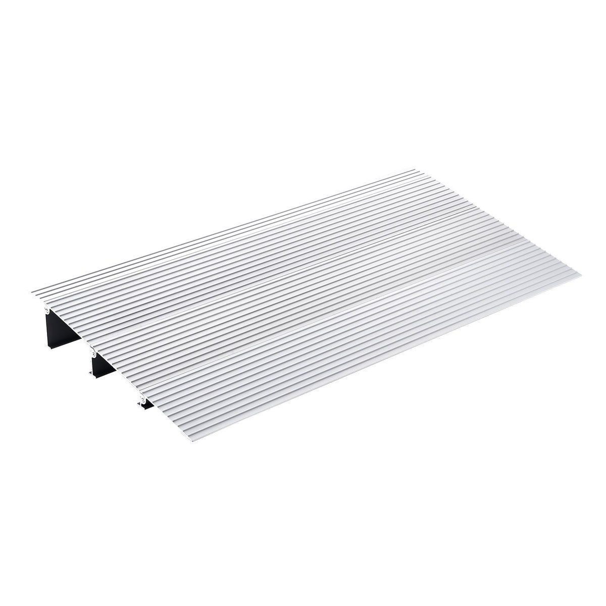 VEVOR Door Threshold Ramp, 3" Rise, 800 lbs Load Capacity, Door Ramp for Wheelchairs, Aluminum Threshold Ramp for Doorways, Adjustable Modular Threshold Ramp for Wheelchairs, Scooters, Power Chairs